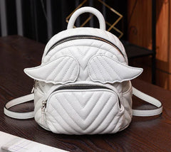 Winged Backpack for Women - Vintage Velvet College Style