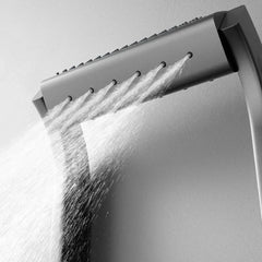 Multi-Function Thermostatic Shower System with Digital Display High Pressure Rotating Showerhead Gun ash Bathroom Shower Set