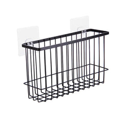 Iron Bathroom Storage Rack - Wall-Mounted Organizer