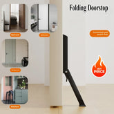 New Nail-free Square Folding Foot Pedal Door Positioner Brake Anti-collision Pedal Touch-type Random Stop Door Baffle Stopper