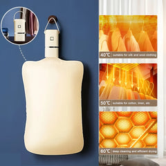 Mini Portable Dryer Foldable Electric Dryer Apartment Portable Dryer Fast Drying Travel RVS With Dryer And Time Set Travel Style