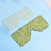 Natural Jade Eye Mask Cooling Sleep Eye Mask Cold Therapy Facial SPA Anti Aging Puffiness Blindfold Eye Massager Relaxation Gift