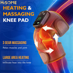 3 in 1 Knee Massager Heated Hot Compress Vibration Shoulder Elbow Pad Massage Brace for Joint Arthritis Pain Relief Support Belt