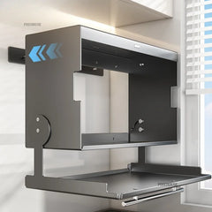 Kitchen Storage Racks Wall Mounted Spice Box Double Layer Foldable Prep Station Magnetic Hook Hanging Cabinet Organizer AA