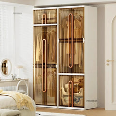 Light Luxury Hanging Wardrobes Bedroom Simple Assembly Clothes Storage Cabinet Large Capacity Rental Room Wardrobe Furniture