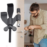 Safety Door Stopper Adjustable No Drill Jammer Door Jammer Stopper Security Lock For Apartment Dorm Hotel College Traveler Child