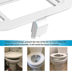 New Ultra-Slim Bidet Toilet Seat Attachment Dual Nozzle Bidet Adjustable Water Pressure Non-Electric Ass Sprayer