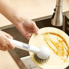 Long Handled Cleaning Brushes with Soap Dispenser for Kitchen Dishes Pots Pans Multi Functional Household Cleaning Brush
