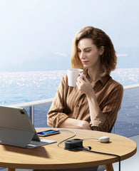 ORICO Power Strip 2AC 3USB Port EU Plug Socket 1.1M Extension Cable Sockets 5-In-1 Smart Socket for Home/Travel Power Strip