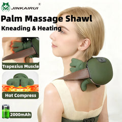 Jinkairui Wireless Neck Massager Imitates Human Hands to Knead Massage to Relieve Neck/Shoulder painMmassage Shawl