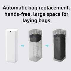 30L Smart Trash Can Automatic Packing Wastebasket Large Capacity Food Waste Disposal Induction Type Home Cleaning Organizer