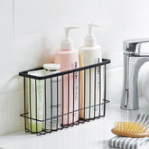 Iron Bathroom Storage Rack - Wall-Mounted Organizer