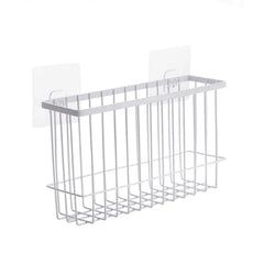 Iron Bathroom Storage Rack - Wall-Mounted Organizer