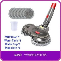 for dyson v7 v8 v10 v11 V15 vacuum cleaner electric wet and dry bring water tank mop head +rag accessories - BeautySecretPlus