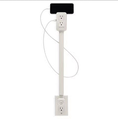 Electrical Outlet Extender Access Hard-to-Reach Outlets Power Socket Wall Charger Use Behind Couches Nightstands Desks and More