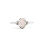 Koral Jewelry Oval Moonstone Delicate Ring 925 Sterling Silver Vintage Boho Chic (8)