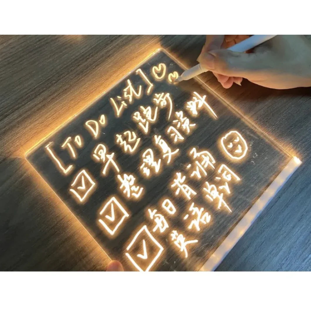 Colorful DIY Message Board Light