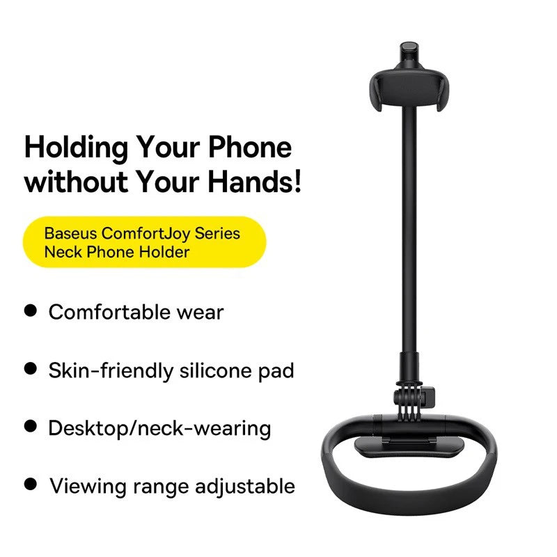 Baseus Flexible Phone Holder Universal Neck Hanging Neck Lazy Cell Phone Desk Mount Bracket for iPhone 17 Air 16 Pro Max Stand