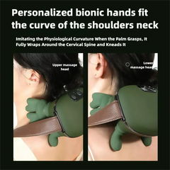 Jinkairui Wireless Neck Massager Imitates Human Hands to Knead Massage to Relieve Neck/Shoulder painMmassage Shawl