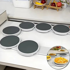 Dining Table Rotating Storage Rack Anti-slip Food Turntable Easy Assembly Restaurant Plate Swivel Stand for Rectangular Table
