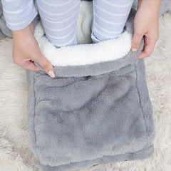 USB Electric Heater Foot Warmer Heated Comfort Fleece Suede Cushion Couple Warm Foot Cover Feet Heating Pads For Home Sleeping