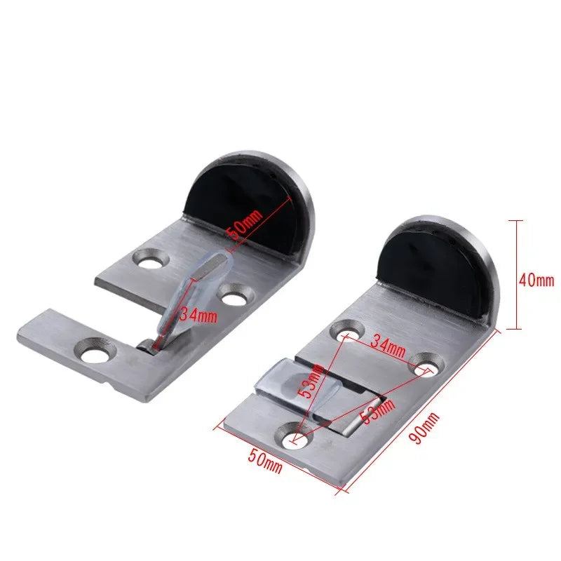 Thickened stainless steel door stop Hidden Door Holders Catch locator floor mounting urniture Hardware Customization DIY