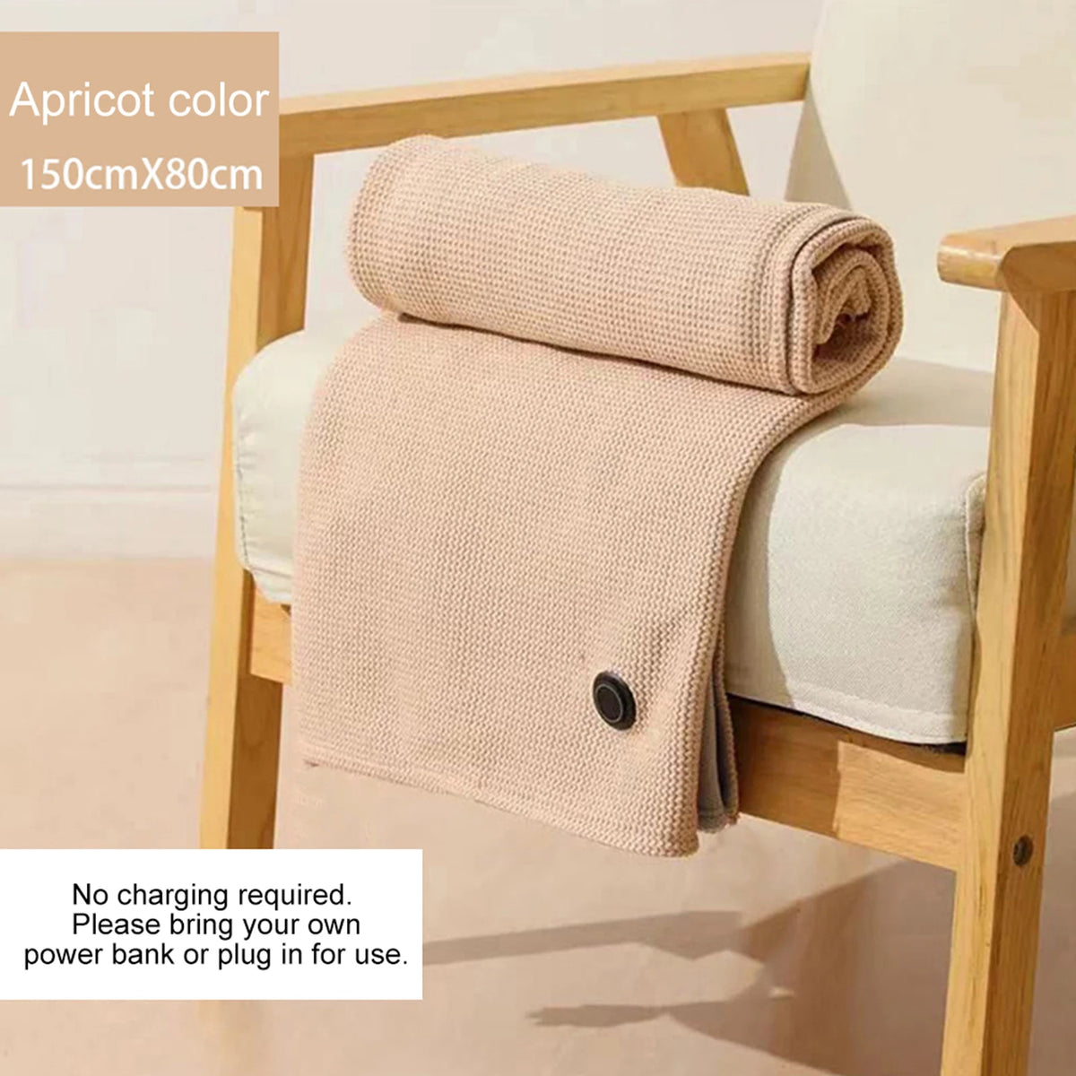 Winter USB Electric Heated Blanket Wearable 3 Heating Level Heated Shawl Portable Body Warmer Blanket for Home Office Sofa Shawl
