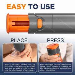 Auto First Aid Choking Rescue Device Travel Home Cpr Choking Emergency Device Adult Children Portable Asphyxia Rescue Machine