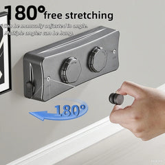 5.1M Retractable Stainless Steel Clothesline Indoor Outdoor Clothes Drying Rack Space Saving Laundry Drying Hanger Double Layer
