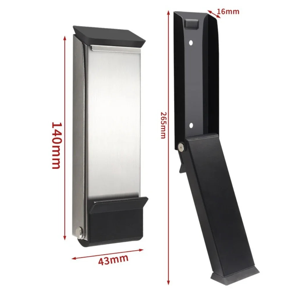 New Nail-free Square Folding Foot Pedal Door Positioner Brake Anti-collision Pedal Touch-type Random Stop Door Baffle Stopper