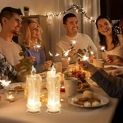 2/3 LED flameless candle,battery included,perfect for family gatherings candlelight dinner Valentine Day wedding Christmas gifts