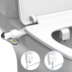 Bidet Toilet Seat New Lightweight Ultra-thin Non-Electric Double Nozzle Adjustable Water Pressure