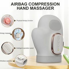 NEW Electric Hand Massager with Airbag Compress Carpal Tunnel Wrist Finger Massagers Portable Vibrating Gloves Kneading Rollers