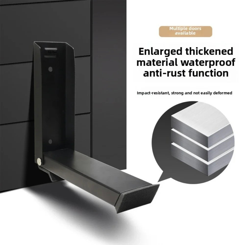 New Nail-free Square Folding Foot Pedal Door Positioner Brake Anti-collision Pedal Touch-type Random Stop Door Baffle Stopper