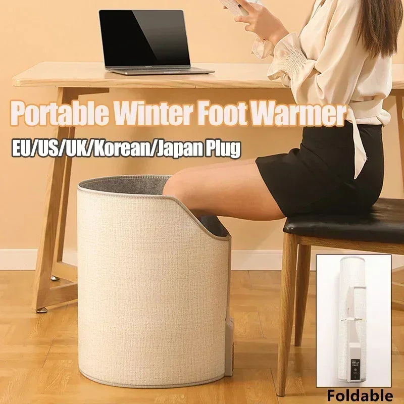 Winter Foot Warmer Office Desk Heater Solid Color Temperature Adjustable Heating Pad Suitable Bedroom Living Room Supplies