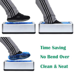 Shoe Cover Dispenser Automatic Hands-Free-Stepping Shoe Dust Covers Disposable Shoes Organizers Suitable for Home Office&Factory