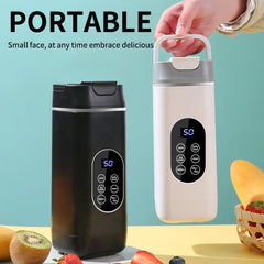 Portable USB Rechargeable Juicer Blender, Ice Crushing Fruit Juice Cup, Home & Outdoor Use, 12 Blades