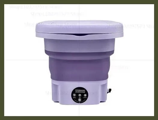 8L Folding Washing Machine Portable Mini Dehydratable Dormitory Student Socks Underwear Panties Home Appliance Free Shipping