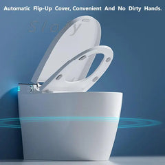 Toilet Smart Toilet Bowl Toilet Seat Lid Auto Dual Flush Heated Seat Warm Water Air Dryer Toilet For Bathroom Toilet Elongated