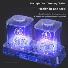 Portable Double Cup Bucketing Underwear Washing Machine Mini Sock Laundry Appliance No Installation Dorm Room Household Use