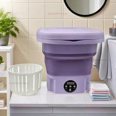 8L Folding Washing Machine Portable Mini Dehydratable Dormitory Student Socks Underwear Panties Home Appliance Free Shipping
