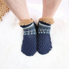 1 Pair Men Socks Autumn And Winter Floor Socks Home Warm Snow Socks Sleep Carpet Socks Sandals Socks Men's Non-slip Socks