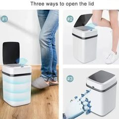 13L bathroom touch trash can, smart toilet trash can, kitchen trash can, smart sensor trash can.