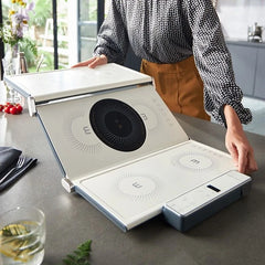 Folding vegetable warming board, meal insulation board, hot cutting board, household heating mat, multi-functional