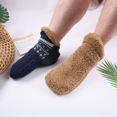 1 Pair Men Socks Autumn And Winter Floor Socks Home Warm Snow Socks Sleep Carpet Socks Sandals Socks Men's Non-slip Socks