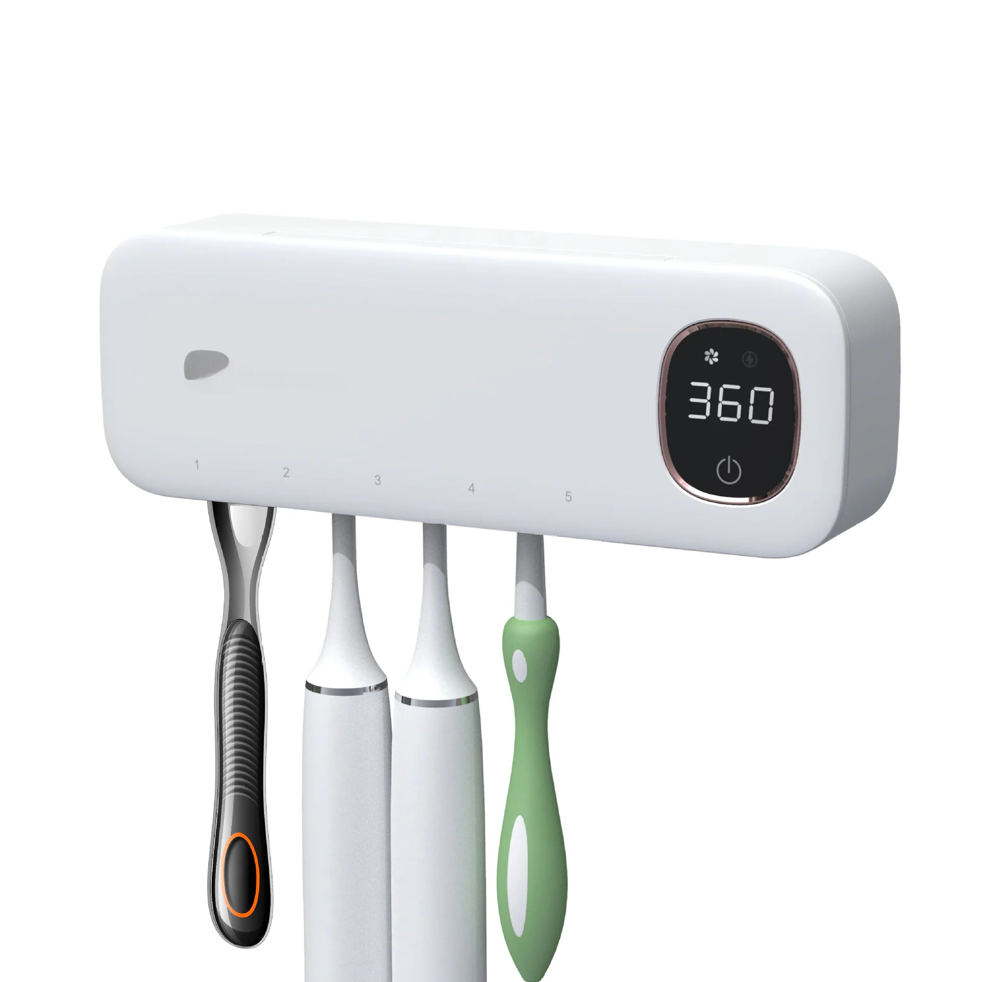 Y6 UVC Toothbrush Sanitizer and Holder Rack