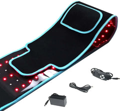 Red ＆Infrared LED Light Therapy Belt 850nm 660nm Back Pain Relief Wrap Burn Fat Wrap Slimming Machine Waist Heat Pad Full Body - BeautySecretPlus