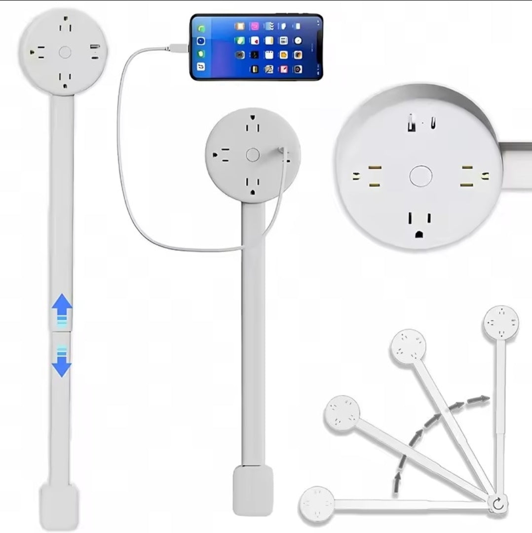 New Electrical Outlet Extender Seat Extender - Power Socket Extender In Three Specifications Rotatable Folding Portable