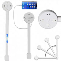 New Electrical Outlet Extender Seat Extender - Power Socket Extender In Three Specifications Rotatable Folding Portable