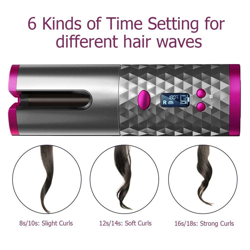 Cordless Automatic Rotating Hair Curler